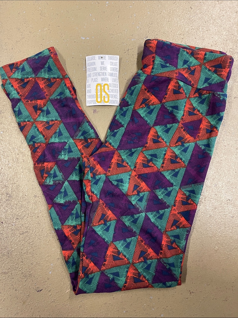LuLaRoe New OS One Size Geometric Leggings NWT
